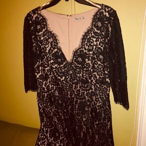 Low cut evening dress